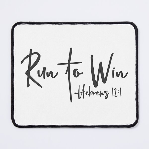 Item preview, Christian Design - Run to Win - Hebrews 12 verse 1 designed and sold by simplydesignart.