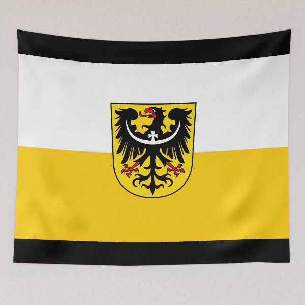 Item preview, Flag of Silesians with Eagle Crest designed and sold by Freihalt.