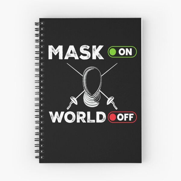 Item preview, Mask On World Off Fencing Fencer Epee designed and sold by MooonTees.