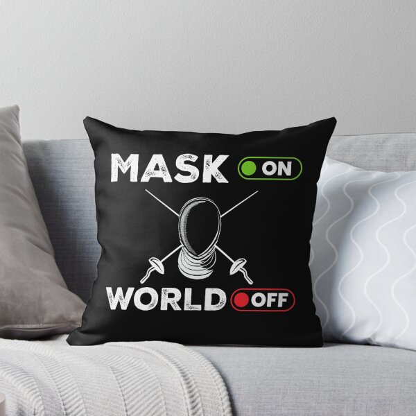 Item preview, Mask On World Off Fencing Fencer Epee designed and sold by MooonTees.