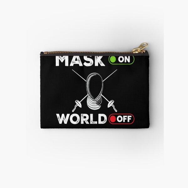 Item preview, Mask On World Off Fencing Fencer Epee designed and sold by MooonTees.