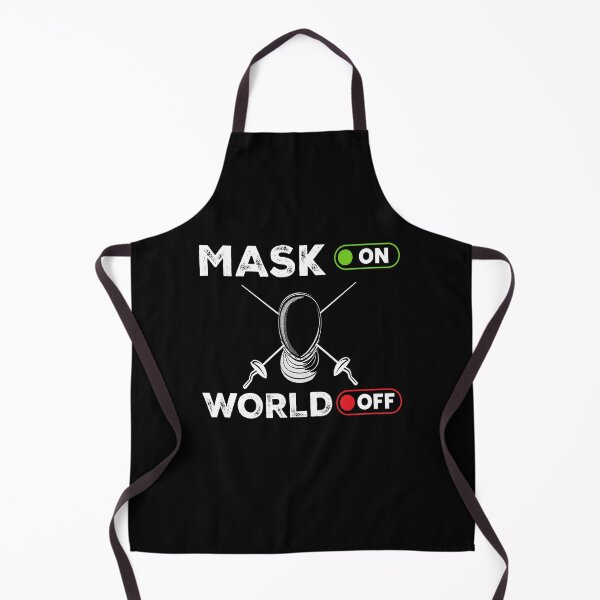 Item preview, Mask On World Off Fencing Fencer Epee designed and sold by MooonTees.