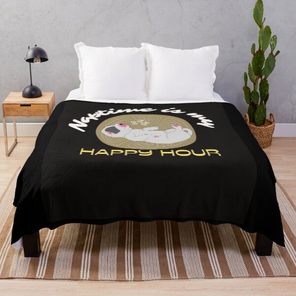 Item preview, "Nap Time Is My Happy Hour"  Funny Puppy Quote Essential T-Shirt designed and sold by WilkDesign.