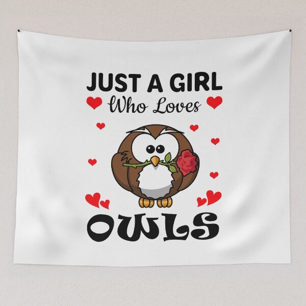 Item preview, Just a girl who loves owls designed and sold by mmammammira.