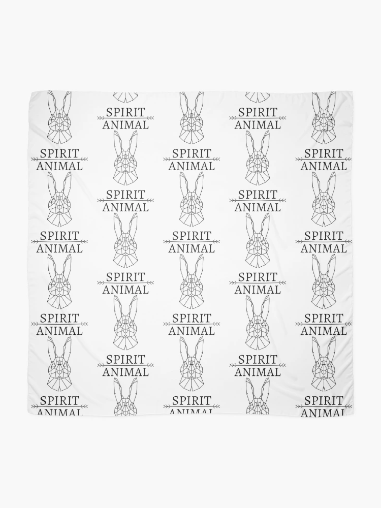 Thumbnail 2 of 3, Scarf, Spirit Animal - Rabbit - polygonal designed and sold by RIVEofficial.