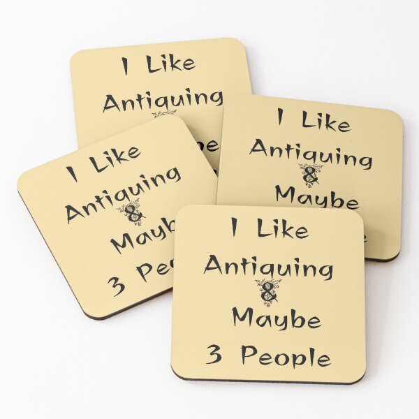 Item preview, I Like Antiquing & Maybe 3 People Funny shirt men gift women gift designed and sold by InnovantDesigns.