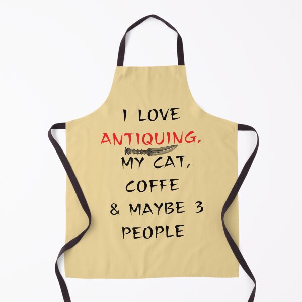 Item preview, I LOVE ANTIQUING , MY CAT , COFFE AND MAYBE 3 PEOPLE Funny shirt men gift women gift designed and sold by InnovantDesigns.