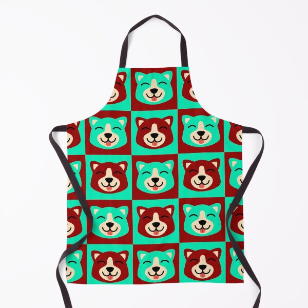 Item preview, Dog face patterns pink turquoise designed and sold by CoolArtByMboya.