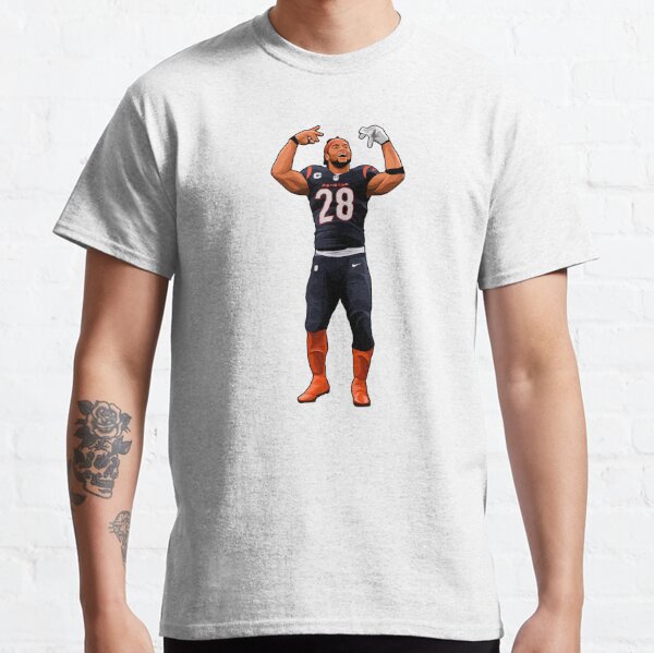 Tie-Dye Joe Mixon Cincinnati Bengals Pic T-Shirt