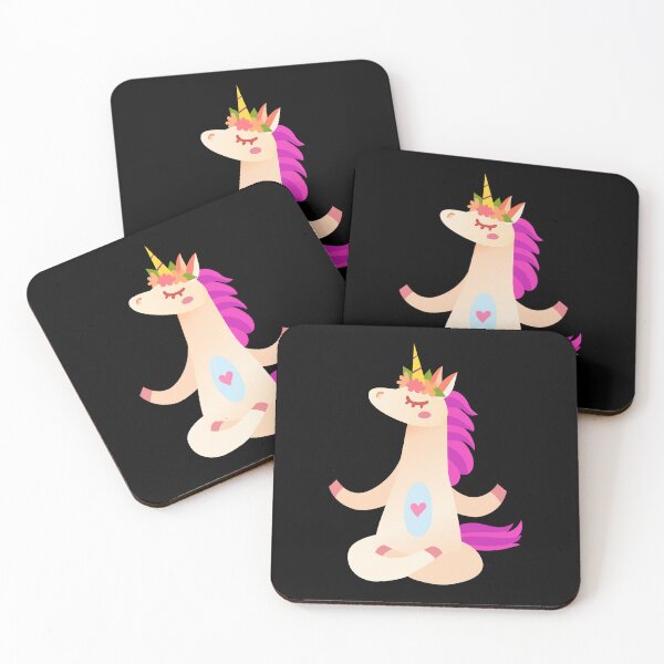 Item preview, Yoga zen unicorn with heart designed and sold by AliceMarr.