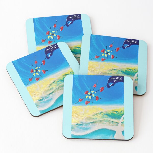 Item preview, sea sailing abstract painting multicoloured right diptych edition miro like designed and sold by SpArtk.