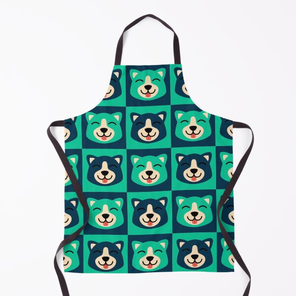 Item preview, Dog face patterns yellow red designed and sold by CoolArtByMboya.