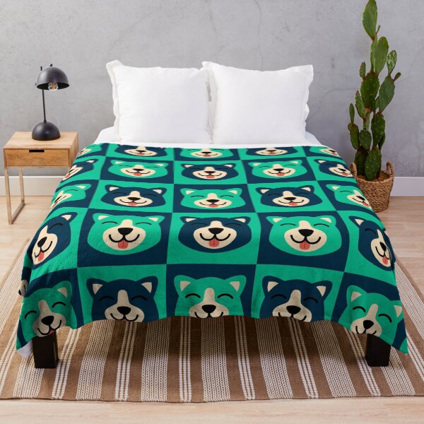 Item preview, Dog face patterns yellow red designed and sold by CoolArtByMboya.