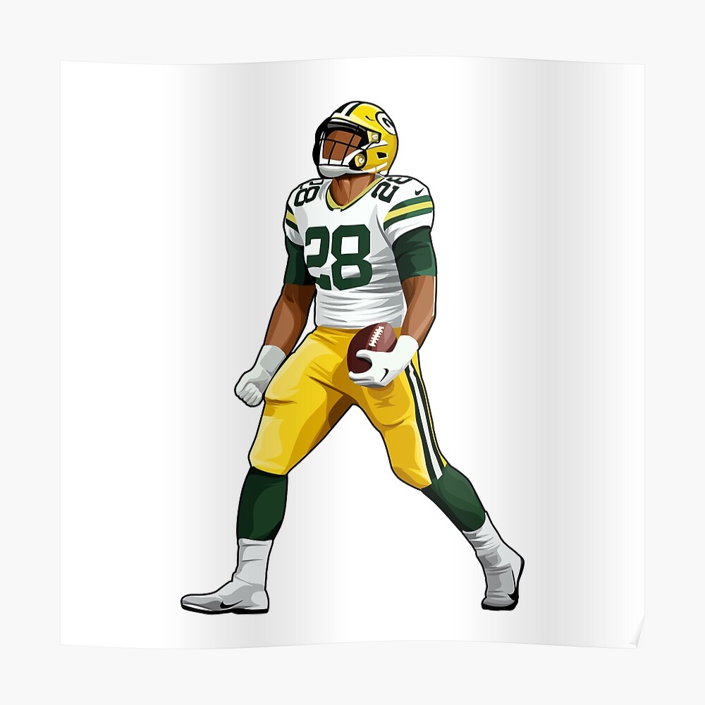 Rinkha AJ Dillon Football Paper Poster Packers 4 T-Shirt