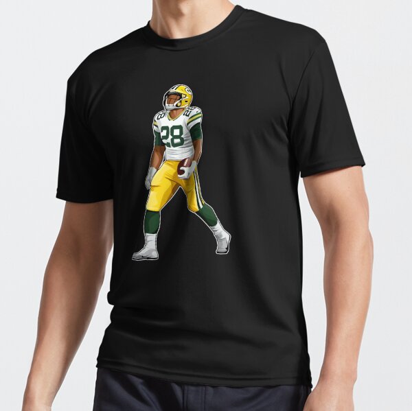 Nike Men's Green Bay Packers A.J. Dillon #28 Logo Green T-Shirt