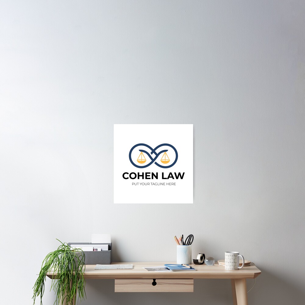 cohen-law-put-your-tagline-here-design-poster-by-ankitrajpoot-redbubble