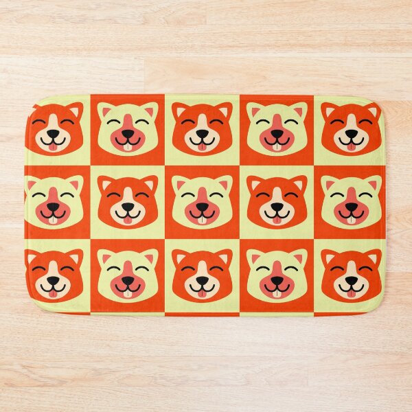 Item preview, Dog face patterns orange designed and sold by CoolArtByMboya.