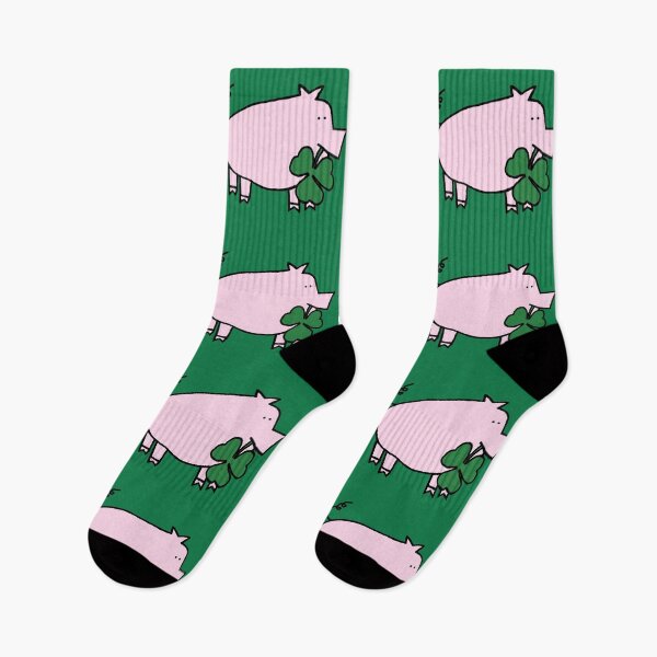 Item preview, St Patricks Day Pig with Shamrock designed and sold by ellenhenry.