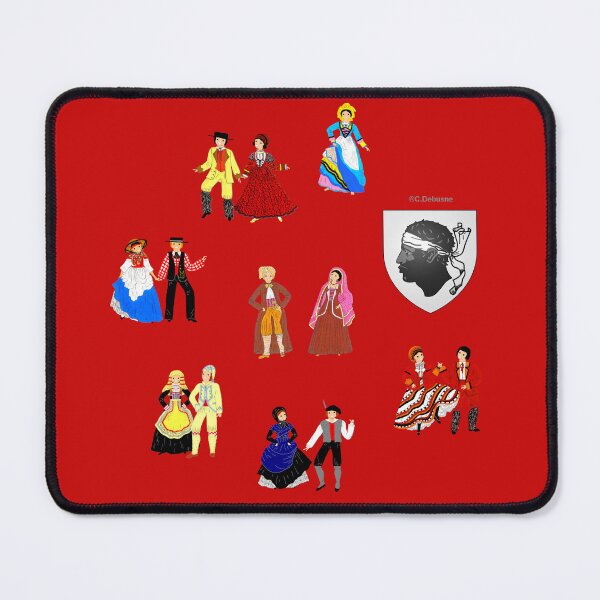 Item preview, Composition of traditional costumes from Corsica, France designed and sold by Catherine Debusne.