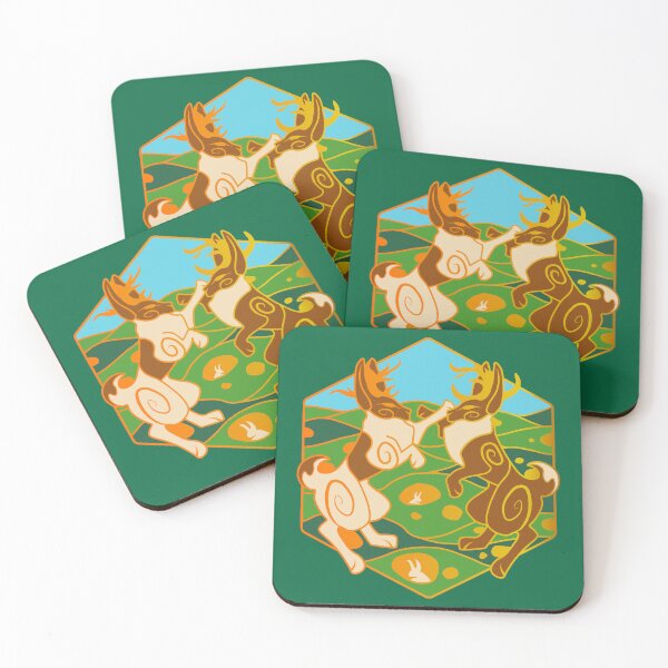 Item preview, Boxing Jackalopes | Celtic Cryptids | Enamel Pin Design Myths Folklore Rabbit Hare Nature Wicca Witchy  designed and sold by SugaredTea.