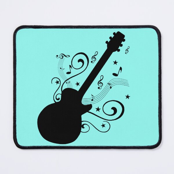 Item preview, Guitar and music silhouette designed and sold by KaisPrints.