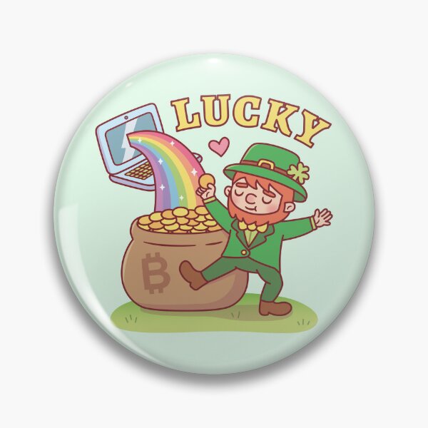 Item preview, Leprechaun Lucky Pot of Bitcoin Gold Funny designed and sold by rustydoodle.