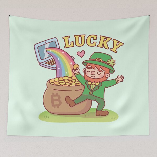 Item preview, Leprechaun Lucky Pot of Bitcoin Gold Funny designed and sold by rustydoodle.