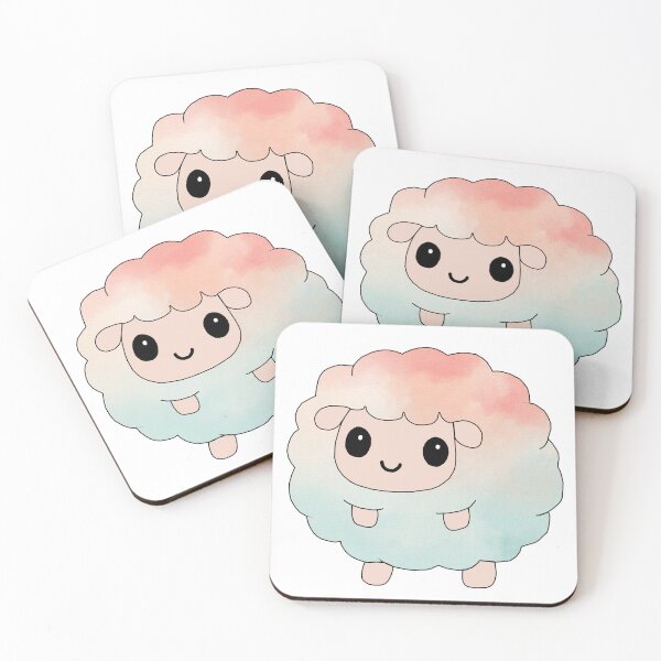 Item preview, fluffy little sheep (watercolour edition) designed and sold by ShipsinParadise.
