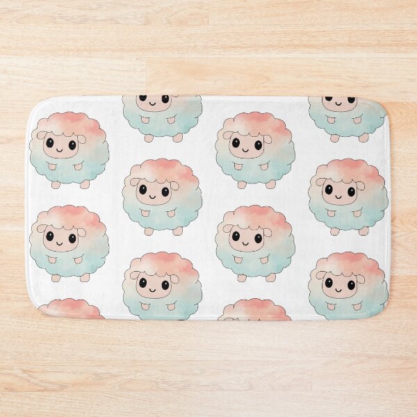 Item preview, fluffy little sheep (watercolour edition) designed and sold by ShipsinParadise.