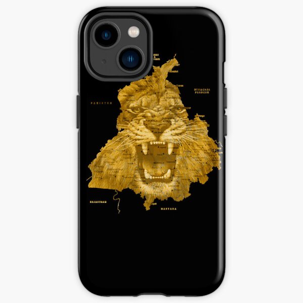 Royal lion of Punjab Map iPhone Tough Case