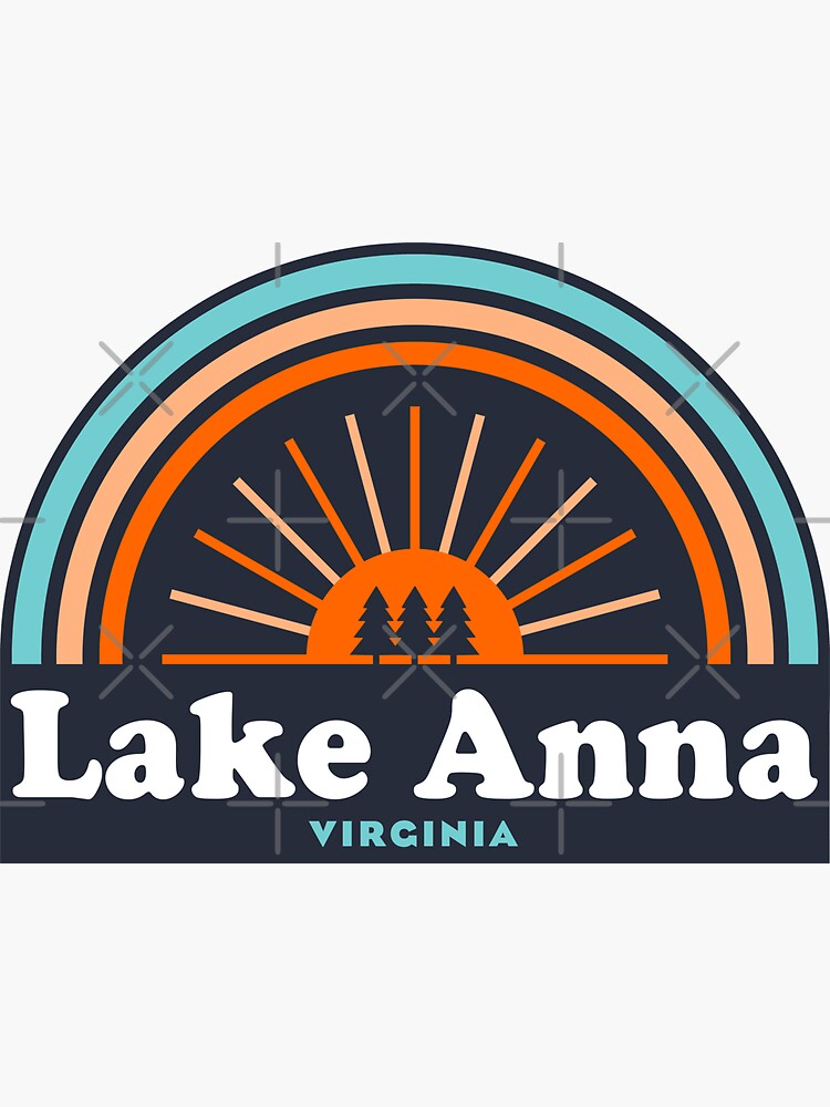 "Lake Anna Virginia Rainbow" Sticker for Sale by esskay Redbubble