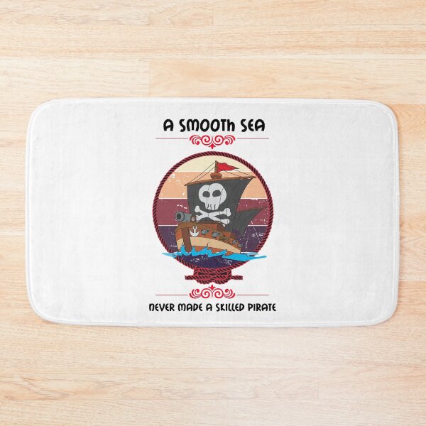 Item preview, Sailor, sailing, pirate ship, jolly roger, sailor quote, a smooth sea never made a skilled pirate designed and sold by mmammammira.