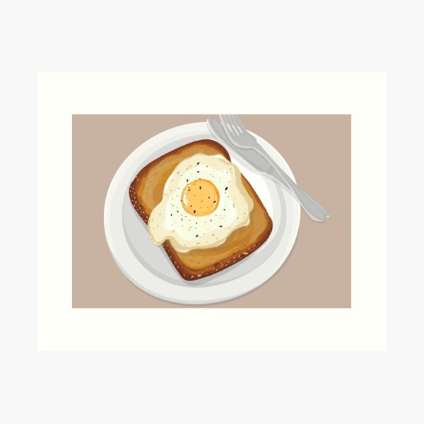 Egg Toast, an art print by Dennis The Menace - INPRNT