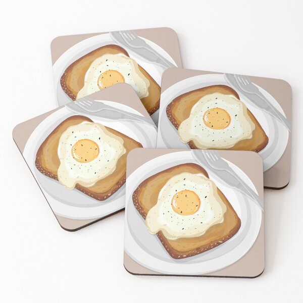 Aperçu de l'œuvre Oeuf sur toast créée et vendue par Purplepugprints.