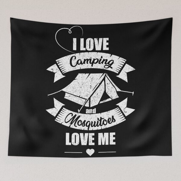 Item preview, i love camping, humorous camper gift designed and sold by lapolonaise.