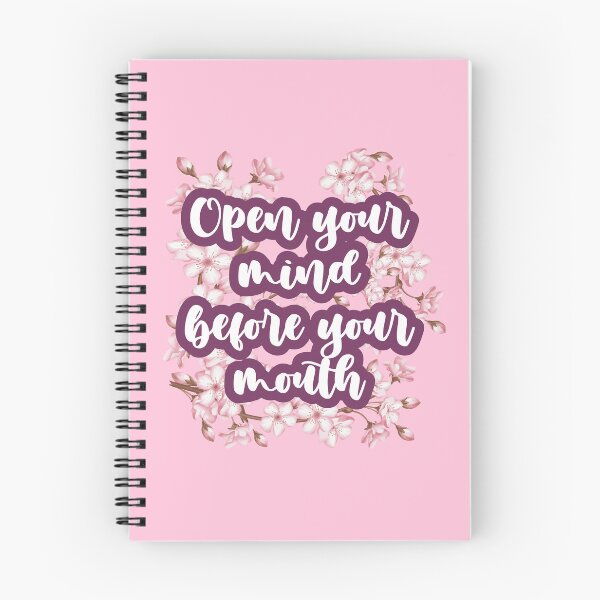 Item preview, Open Your Mind Before Your Mouth - Life quotes designed and sold by GraphismNinja.