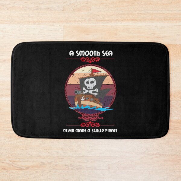 Item preview, Sailor, sailing, pirate ship, jolly roger, pirate quote, a smooth sea never made a skilled pirate designed and sold by mmammammira.