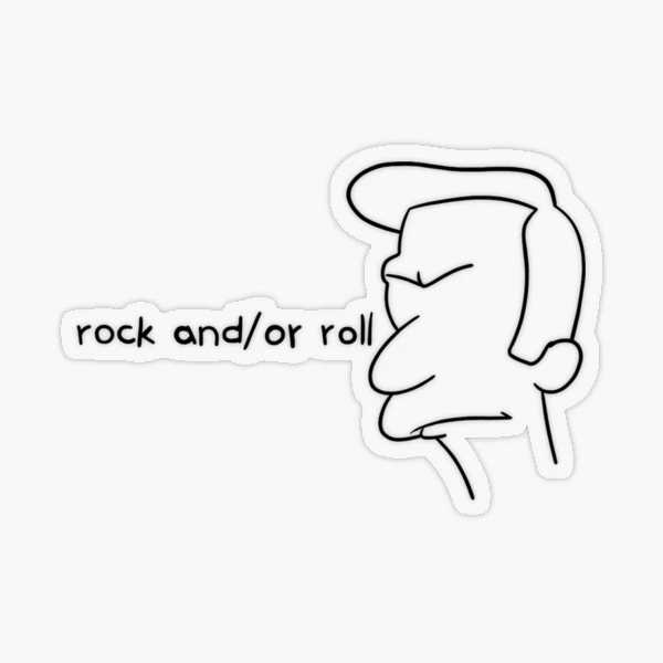 Adesivi Rock and Roll Homer