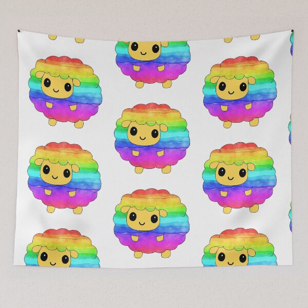 Item preview, fluffy little sheep (pride edition) designed and sold by ShipsinParadise.