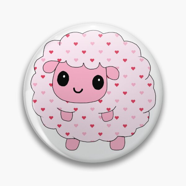 Item preview, fluffy little sheep (heart edition) designed and sold by ShipsinParadise.