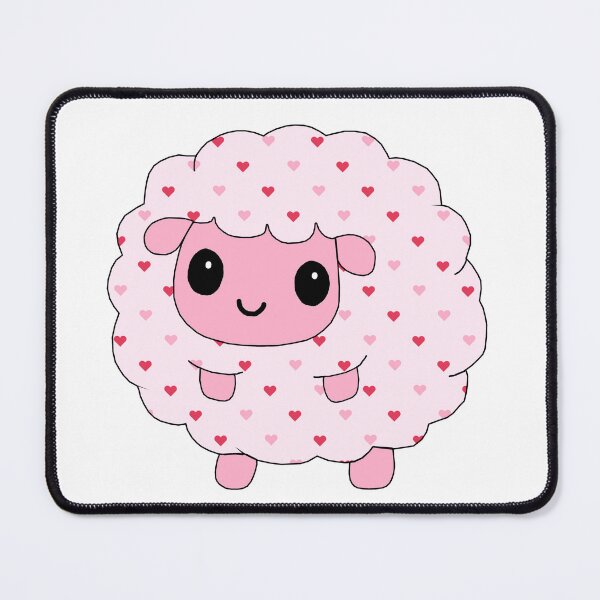 Item preview, fluffy little sheep (heart edition) designed and sold by ShipsinParadise.