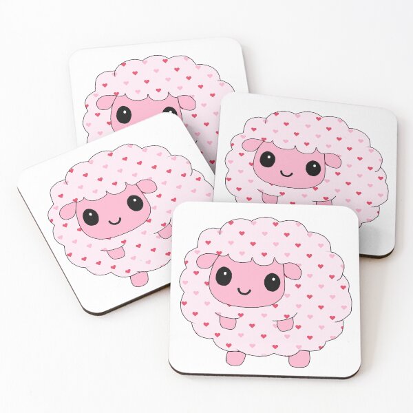 Item preview, fluffy little sheep (heart edition) designed and sold by ShipsinParadise.