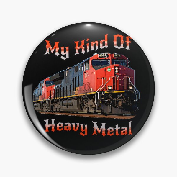 Item preview, My Kind Of Heavy Metal, Diesel Locomotive Train Railroad Engine Funny Music designed and sold by TheTrainRoom.