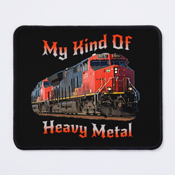 Item preview, My Kind Of Heavy Metal, Diesel Locomotive Train Railroad Engine Funny Music designed and sold by TheTrainRoom.