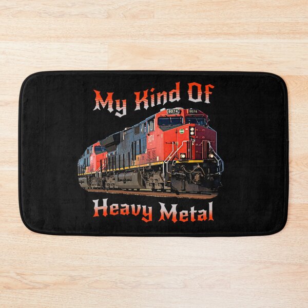 Item preview, My Kind Of Heavy Metal, Diesel Locomotive Train Railroad Engine Funny Music designed and sold by TheTrainRoom.