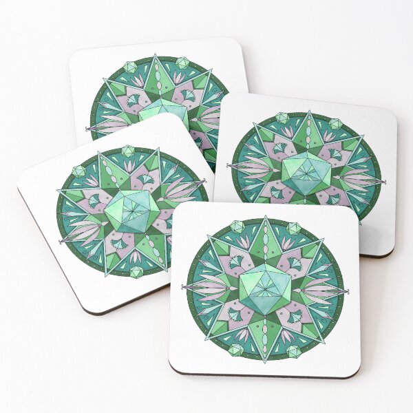 Item preview, Art Deco Style Dice Mandala designed and sold by GrousyGirl.