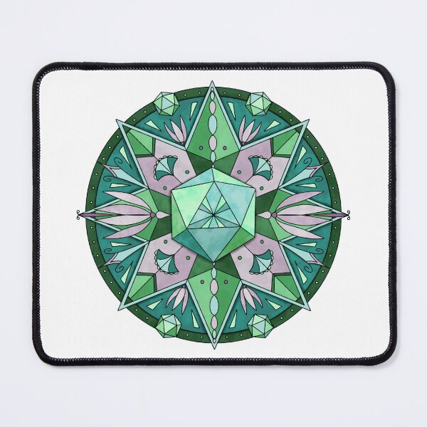 Item preview, Art Deco Style Dice Mandala designed and sold by GrousyGirl.