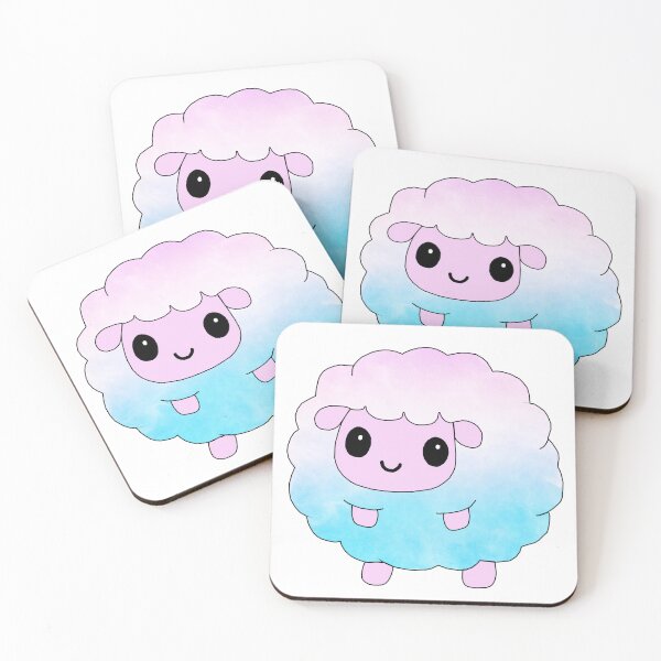 Item preview, fluffy little sheep (watercolour edition) designed and sold by ShipsinParadise.