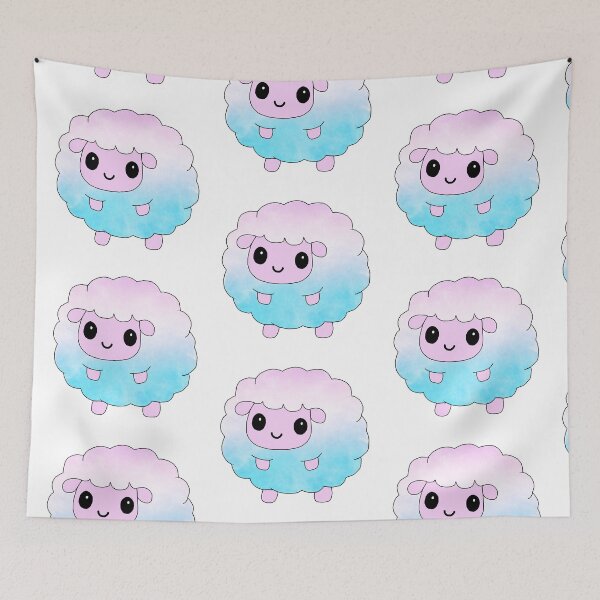 Item preview, fluffy little sheep (watercolour edition) designed and sold by ShipsinParadise.