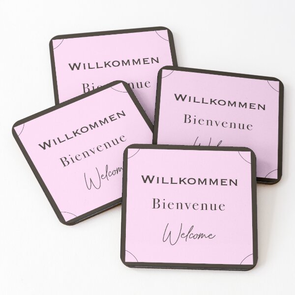 Item preview, Willkommen, Bienvenue, Welcome designed and sold by chloeeprints.